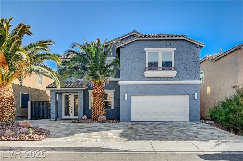 Two-story home with stone facade and palms, sold by Park Place Realty, Las Vegas