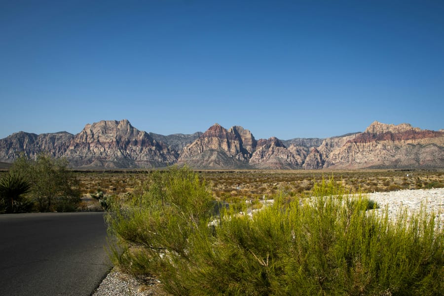 Red Rock Canyon on the western edge of the Las Vegas valley