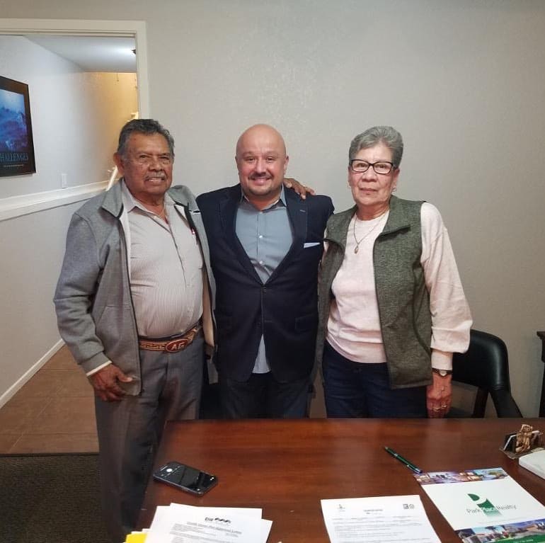 Park Place Realty family with their keys in 2020